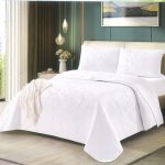 Cobertor color entero blanco