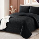 Cobertor color entero negro
