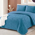 Cobertor color entero azul